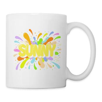 Sunny Burst Multicolore - Mug blanc - blanc - Droite
