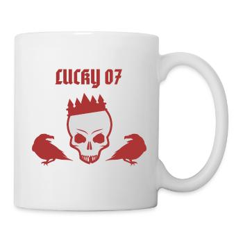 Lucky 07 Road Legend – Vintage Outlaw Design - Mug blanc - blanc - Droite