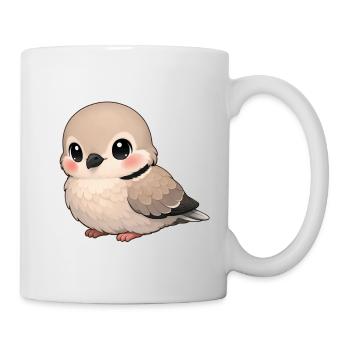 Pigeon eurasiatique - Mug blanc - blanc - Droite