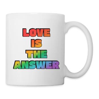 L’amour est la réponse Gradient - Mug blanc - blanc - Droite