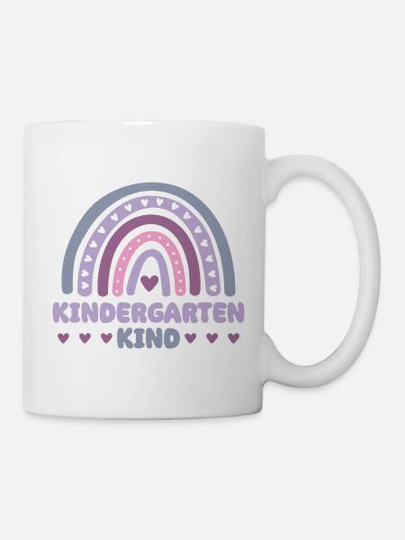 Regenbogen Kindergartenkind 2024 Kindergarten - Tasse - Weiß