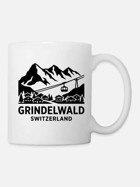 Grindelwald Schweiz - Tasse - Weiß