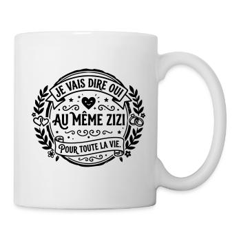 mariage_zizi - Mug blanc - blanc - Droite