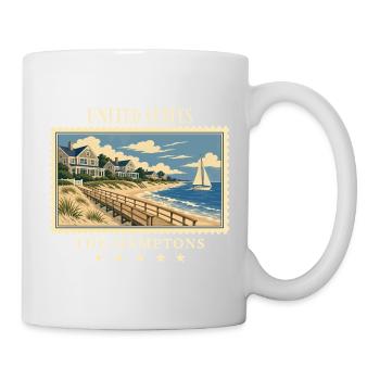 USA The Hamptons Vintage Travel Brand - Mug - white - Right