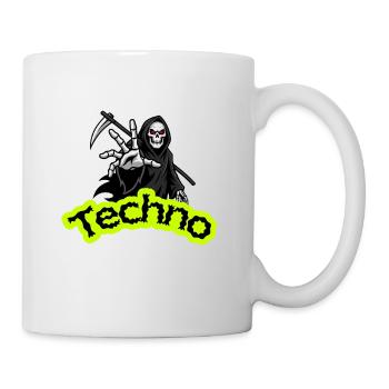 Neon Grim Techno Skull - Mug - white - Right