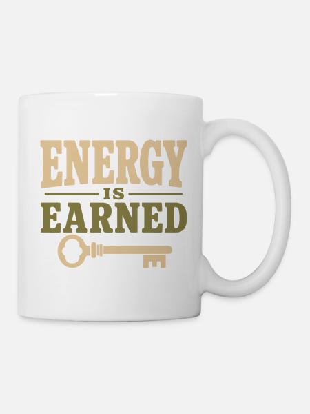 Schutz Meiner Energie, Spirituelles - Tasse - Weiß