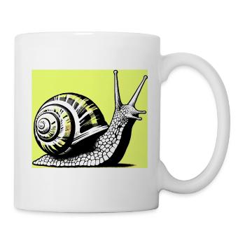 Escargot - Mug blanc - blanc - Droite
