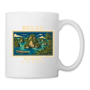 Palau Koror Vintage Travel Brand - Mug - white - Right