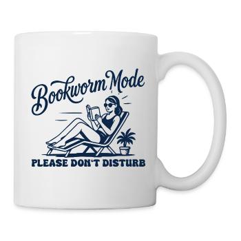 Mode rat de bibliothèque : ne déranger pas la lecture rétro - Mug blanc - blanc - Droite