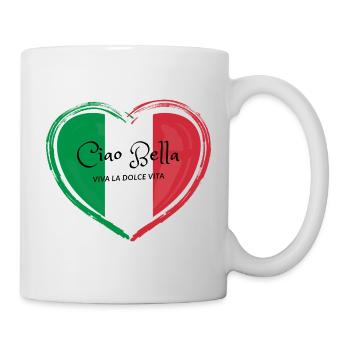 Ciao Bella Italian Heart - Mug - white - Right
