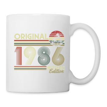 Anniversaire rétro vintage vintage original de 1986 - Mug blanc - blanc - Droite
