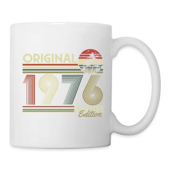 Original 1976 Jahrgang Vintage Retro Geburtstag - Tasse - Weiß - Rechts