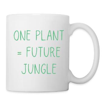 One Plant Future Jungle | Funny Plant Lover - Mug - white - Right