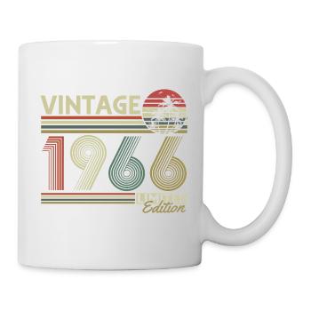 Vintage, 1966, Vintage, Cadeau, Anniversaire, Rétro - Mug blanc - blanc - Droite