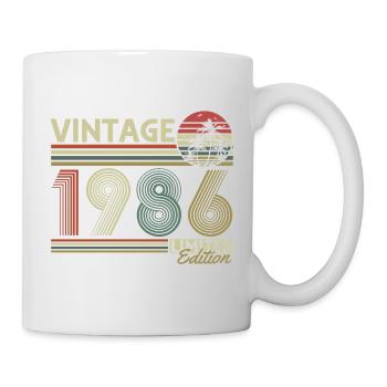 Vintage 1986 Vintage Cadeau d’anniversaire Rétro - Mug blanc - blanc - Droite