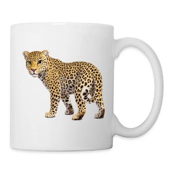 léopard - Mug blanc - blanc - Droite