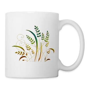 Fleur - Mug blanc - blanc - Droite
