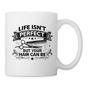 Cadeau drôle de coiffeuse pour une coiffeuse - Mug blanc - blanc - Droite