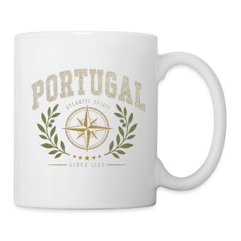 Emblème de l’Esprit Atlantique du Portugal - Mug blanc - blanc - Droite