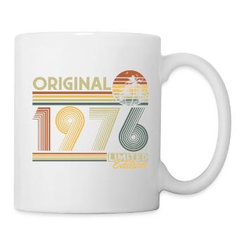 1976 Jahrgang Vintage Retro Geburtstag Geschenk - Tasse - Weiß - Rechts