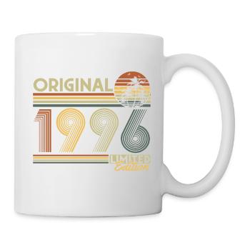 Original 1996 Jahrgang Vintage Retro Geburtstag  - Tasse - Weiß - Rechts