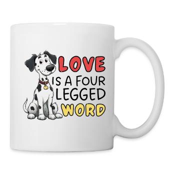 Dalmatian Love is a Four Letter Word Design - Mug - white - Right