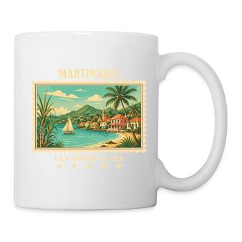 Martinique Les Trois-Îlets Vintage Reisemarke - Tasse - Weiß - Rechts