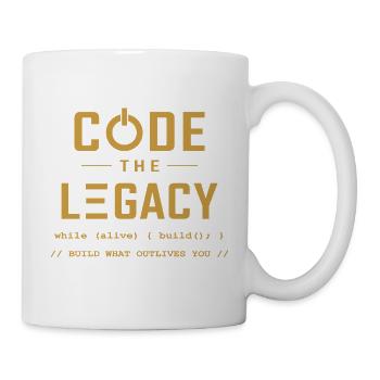 Code The Legacy Programmer T-Shirt - Tasse - Weiß - Rechts