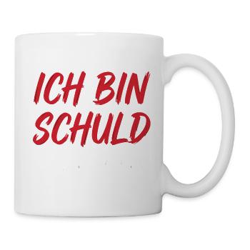 Ich bin schuld wie immer - Tasse - Weiß - Rechts