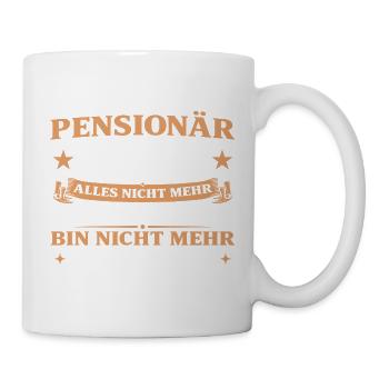 Pensionär 2027 Abschiedsgeschenk Beamter - Tasse - Weiß - Rechts