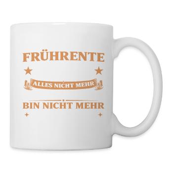 Frührente 2027 Lustiges Altersteilzeit Geschenk - Tasse - Weiß - Rechts
