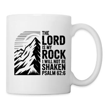 The Lord Is My Rock Psalm 62 - Tasse - Weiß - Rechts
