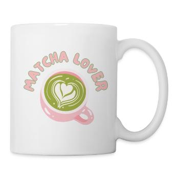 Matcha Liebhaber Tasse Herz Latte - Tasse - Weiß - Rechts