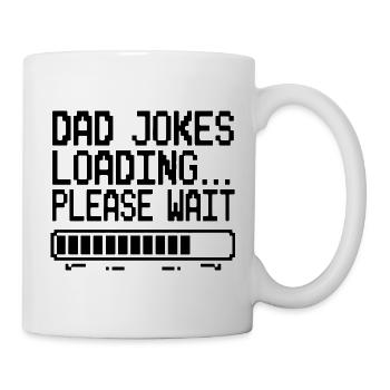 Dad Jokes Loading Pixel Humor - Tasse - Weiß - Rechts