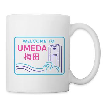 Welcome to Umeda - Mug blanc - blanc - Droite