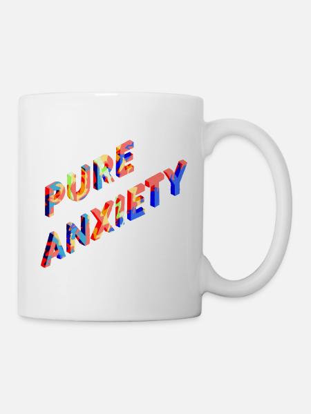 Punk Anxiety Neon-Splash - Tasse - Weiß
