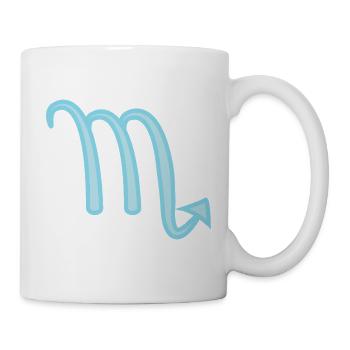 Skorpion-Sternzeichen Pastellblau - Tasse - Weiß - Rechts