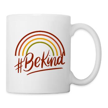 BeKind Rainbow Script Tee - Tasse - Weiß - Rechts