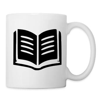 Buch Bücher lesen - Tasse - Weiß - Rechts