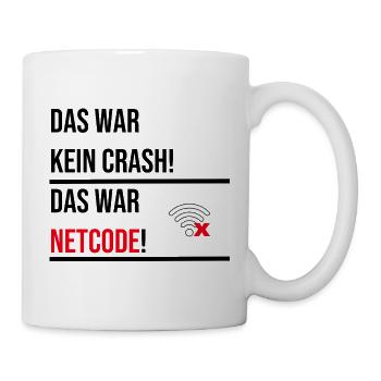 Das war kein Crash das war netcode V2 - Tasse - Weiß - Rechts