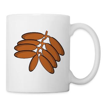 Datteln Kostüm Karneval Faschingskostüm Dattel - Tasse - Weiß - Rechts