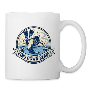 FINS DOWN READY - Mug - white - Right