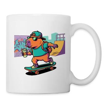 La vie est meilleure avec les capybaras - Mignon rongeur - Mug blanc - blanc - Droite