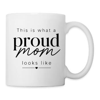 Proud mom - Mug - white - Right
