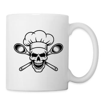 BBQ Chef Skull - Mug - white - Right