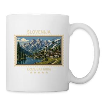 Slowenien Kranjska Gora Vintage Reisemarke - Tasse - Weiß - Rechts
