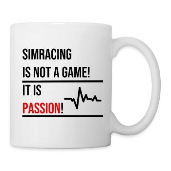 Simracing is not a Game - Tasse - Weiß - Rechts