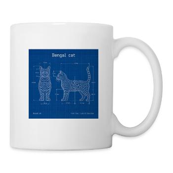 Technical Cats Illustration - Mug - white - Right