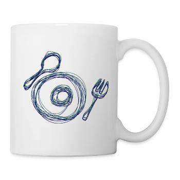 Creative cutlery design - Mug - white - Right