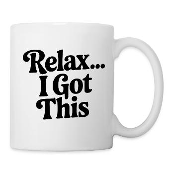Détends-toi... Je m’en occupe - Mug blanc - blanc - Droite